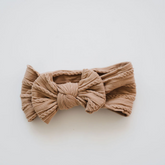 Cable knit knotted headband